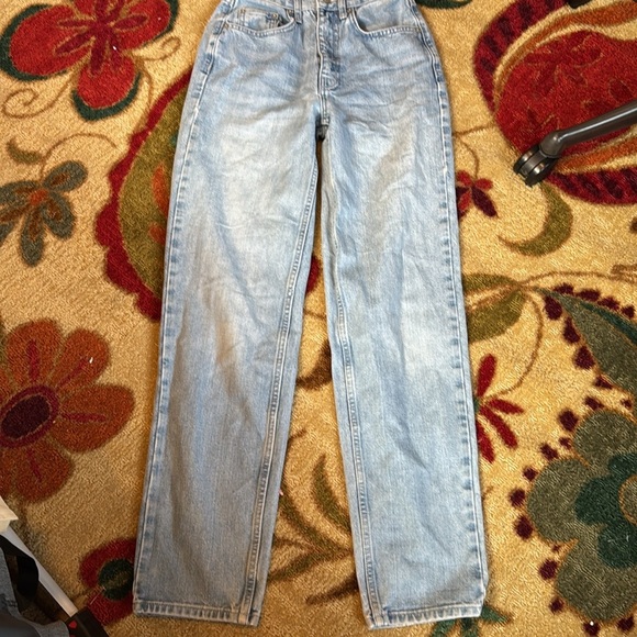 BDG x URBAN OUTFITTERS high rise baggy women’s blue denim jeans - Picture 8 of 11